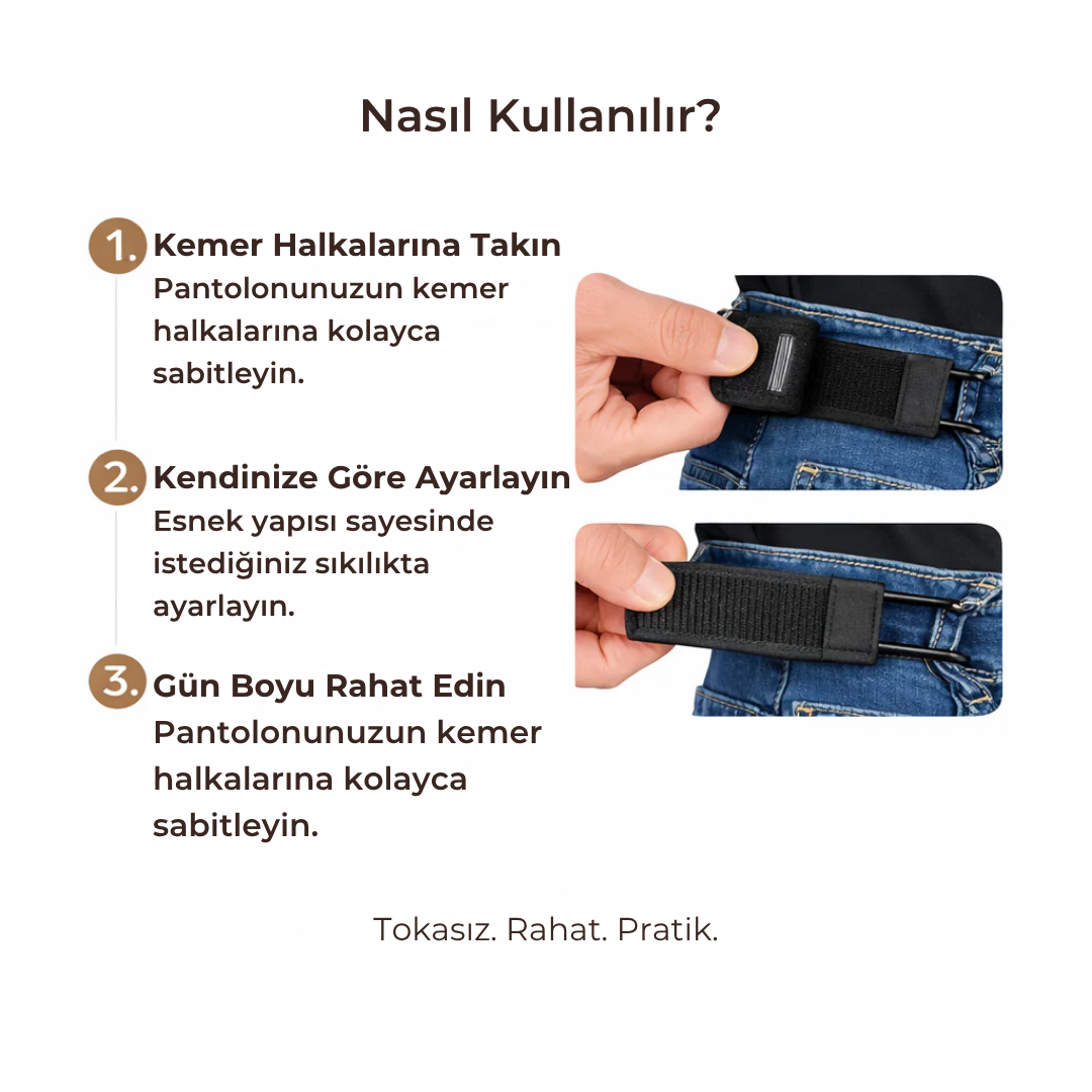 Lumovra Tokasız Kemer